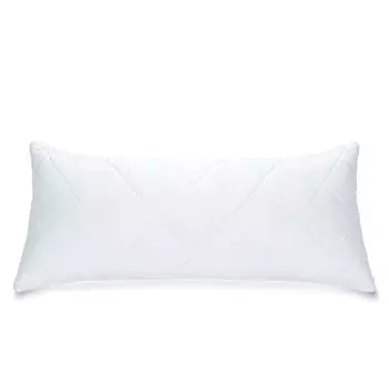 Подушка 40х80 стеганая подушка наполнитель подушка постельная подушка подушка из микрофибры для аллергиков подушка для сна (белая, 40 х 80 см) livessa