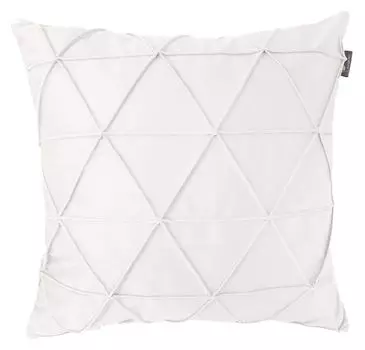 Подушка - белая - 45 х 45 см - с стежкой Sun garden