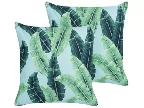 Подушка Beliani 2 шт BOISSANO, 45x45x45 см цвет grn/hellgrn