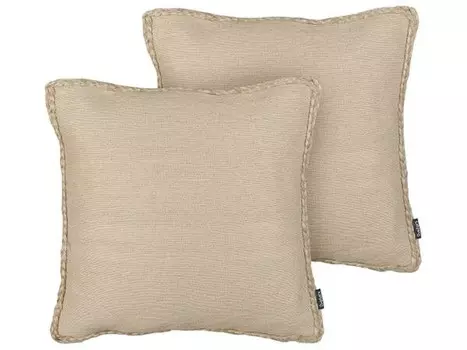 Подушка Beliani 2 шт ELLIOTTIA, 45x45x45 см, бежевый