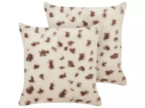 Подушка Beliani 2 шт KASRA, 45x45x45 см цвет beige/creme