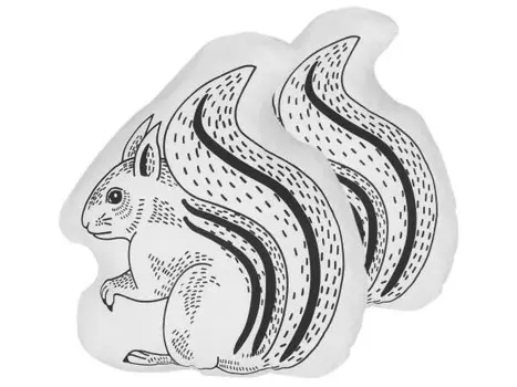 Подушка Beliani 2 шт KOLKATA, 42x12x48 см, черно-белый