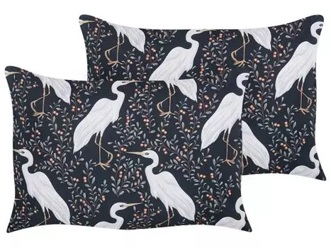 Подушка Beliani 2 шт PIANAZZO, 40x60x60 см цвет schwarz/grau/hellgrau/wei