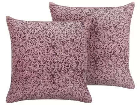 Подушка Beliani 2 шт ROMNEYA, 45x45x45 см, розовый