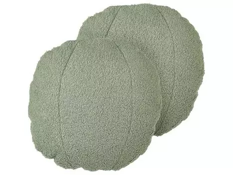 Подушка Beliani 2 шт RUTABAGA, 30x30x30 см, зеленый
