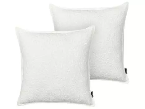 Подушка Beliani 2 шт SENECIA, 45x45x45 см цвет cremewei/wei