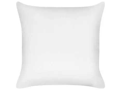 Подушка BELIANI Белый чехол из лиоцелла 80 x 80 см низкий с полиэстеровым наполнителем Квадратная мягкая подушка для кровати для аллергиков Подходит для спальни