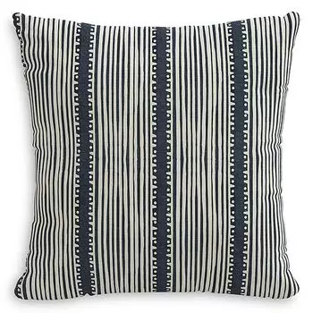 Подушка Bennett Stripe Navy Ground Down, 20 x 20 дюймов Sparrow & Wren, цвет Bennett Stripe Navy Ground