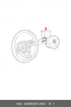 Подушка безопасности руля 3G0880201JXEA VAG