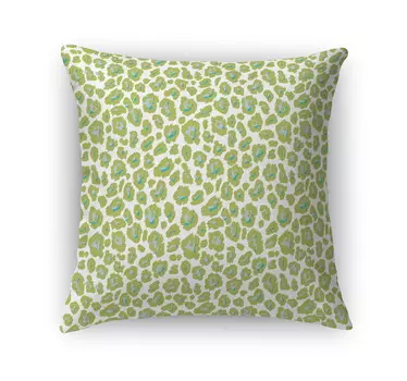Подушка CHEETAH CANDY CHARTREUSE от Kavka Designs, зеленый