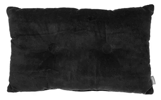 Подушка - черная - 30 х 50 см - бархатная Blyco Textil Group BV