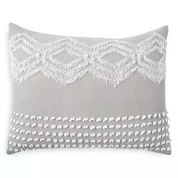 Подушка Cut Geo Standard Sham Peri Home, серый