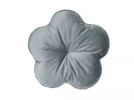 Подушка-цветок каменно-серая beties "Samt&Sonders" beties 100% полиэстер