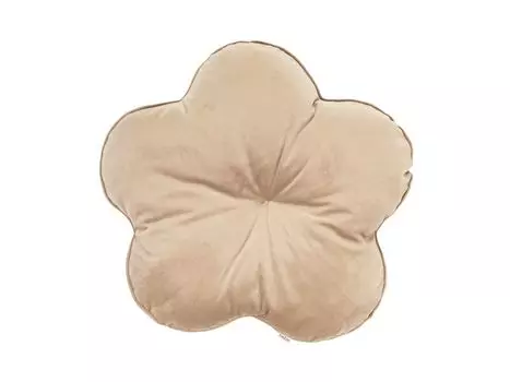 Подушка-цветок коричнево-бежевые штучки "Samt&Sonders" штучки 100% полиэстер beties
