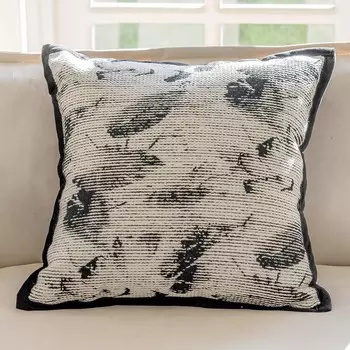 Подушка декоративная Fennco Styles 18 х 18 дюймов, черный