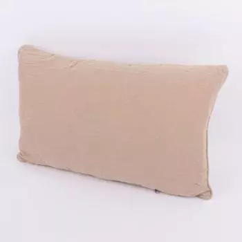 Подушка декоративная муслиновая с окантовкой однотонная разные цвета 45х45см или 30х50см размер 30х50см (ШхД) цвет натуральный Stof