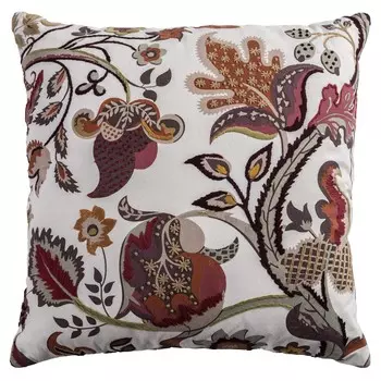 Подушка декоративная с цветочным принтом Rizzy Home, синий