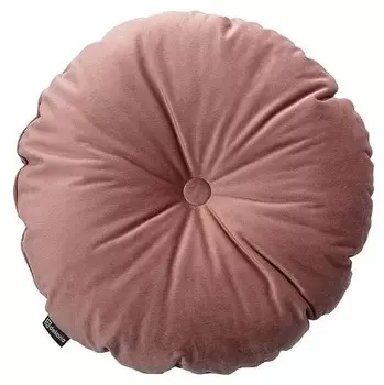 Подушка Dekoria Velvet, 37x8x37 см цвет koralle