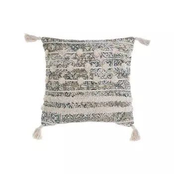 Подушка DKD Home Decor Бежево-Синяя Плитка 45 x 5 x 45 см Boho