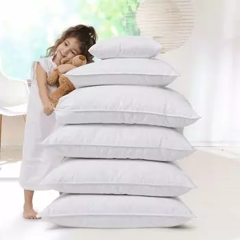 Подушка для аллергиков, подушка для стирки 60°, хлопковый чехол, климатическое волокно, 80х80 GARANTA