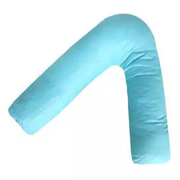 Подушка для беременных со съемным чехлом, ПП-хлопок, полностью наполненная ортопедическая подушка для плеч, V-образная подушка Blue Lake Stuttg