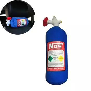 Подушка для бутылки закиси азота, автомобильный декор, подушка на спинку, креативная плюшевая подушка KkvoGmle