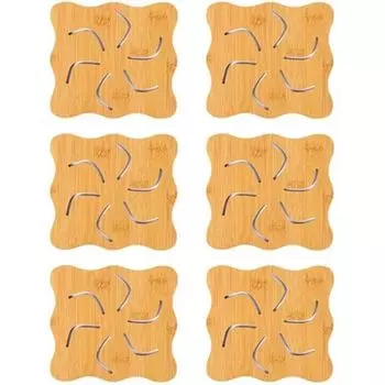 Подушка для чаши с термоизоляцией из бамбука и дерева, Подушка для чаши, Подушка для стола, Подушка для горшка, Большое яблоко HannRTT