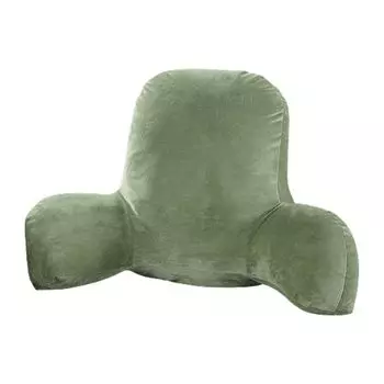 Подушка для чтения. Супермягкая износостойкая подушка для спинки из полиэстера с подлокотником для домашнего зеленого цвета, размеры: M Stuttg