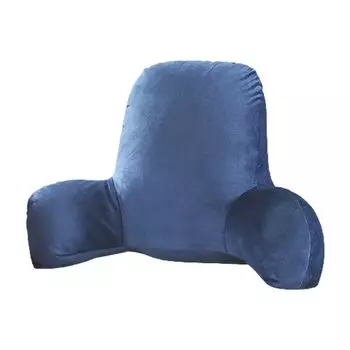 Подушка для чтения. Супермягкая износостойкая полиэстеровая подушка для отдыха на спине и подлокотнике для дома-синяя, размеры: S Stuttg