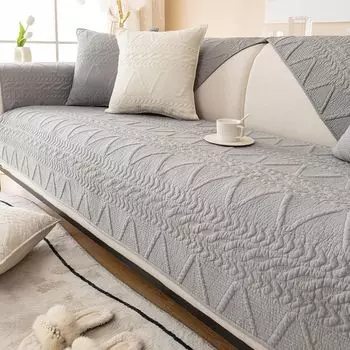 Подушка для дивана из стираного хлопка в скандинавском стиле, современная подушка для сиденья, нескользящий жаккардовый чехол для дивана B&B, четырехсезонная ткань 90180см.B Gtzer