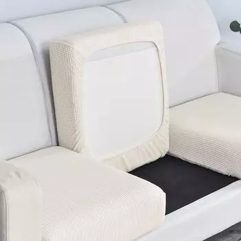 Подушка для дивана, утолщенный дизайн, анти-выцветание, эластичный диван Saats, чехол, мебельная фурнитура-белый, размеры: XL Stuttg