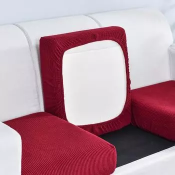 Подушка для дивана, утолщенный дизайн, анти-выцветание, эластичный диван Saats, чехол, мебельная фурнитура-красный, размеры: S Stuttg