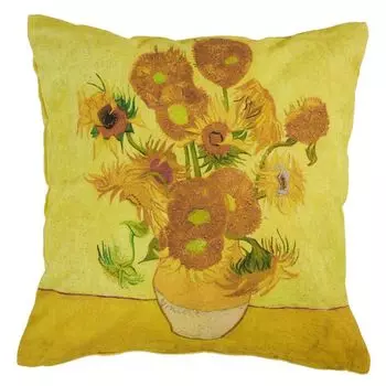 Подушка для дома декоративная подушка 45 х 45 см подсолнечник желтый Beddinghouse