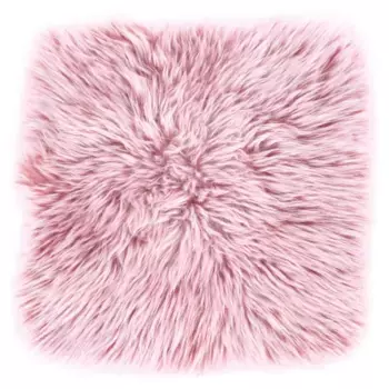 Подушка для гостиной LUXOR "Подушка сиденья из овчины", подушка для сиденья, круглая или квадратная, из натуральной овчины, также в комплекте из 4 шт Luxor Living, цвет altrosa + Felloptik-unifarben