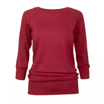 Подушка для йоги (круглая), плетение икат, бордовый камень, корпус из полбы BODHI, красный