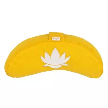 Подушка для йоги полумесяц BASIC Lotus Stick белого цвета - желток Yogabox