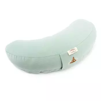 Подушка для йоги в форме полумесяца | Подушка для медитации с начинкой из гречневой шелухи и мяты Sei Design Heimtextilien