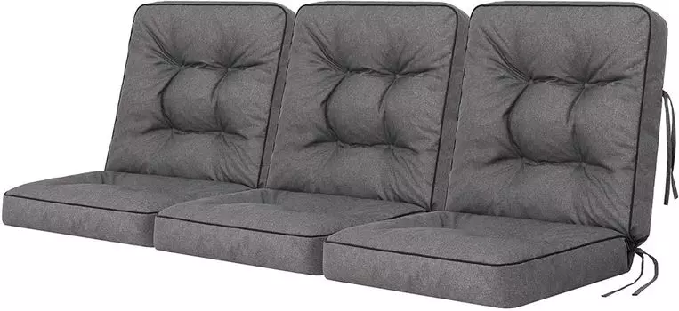 Подушка для качелей Подушка для скамейки Венера Садовая подушка Подушки для качелей Подушки для скамейки Подушки для качелей Голливудская скамейка для качелей? 50 x 110 x 10 см, коричневый Hobbygarden, серый