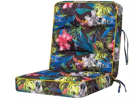 Подушка для качелей Подушка для скамейки Венера Садовая подушка Подушки для качелей Подушки для скамейки Подушки Голливудские качели скамейка 60 x 110 x 10 см, бежевый Hobbygarden, черный