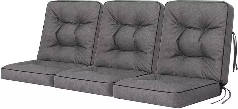 Подушка для качелей Подушка для скамейки Венера Садовая подушка Подушки для качелей Подушки для скамейки Подушки для качелей Голливудская скамейка для качелей? 180 x 110 x 10 см ?lash Hobbygarden, серый