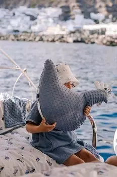 Подушка для кормления Минки La Millou, синий