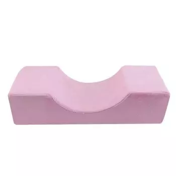 Подушка для красоты, эргономичный изогнутый дизайн, мебельные компоненты, пена с эффектом памяти, хорошая прочность, тяговая подушка для салона красоты, розовая Stuttg