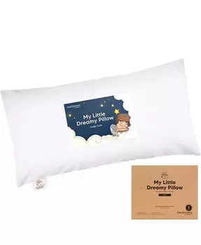 Подушка для малышей Buddy с наволочкой, мягкие подушки для сна из органического хлопка 10X18, детская подушка Keababies, белый