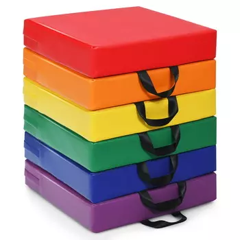 Подушка для малышей Gymax Square Kids, красный