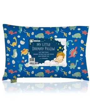 Подушка для малышей с наволочкой, подушка для сна для маленьких детей Keababies, синий