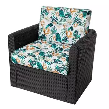 Подушка для мебели из ротанга SC, подушка для удобного сиденья, стеганая подушка для садовой мебели с мягким наполнителем, подушка для сада, подушка для стула из ротанга с стежкой 68x68 см со спинкой - темно-синий Sales Core