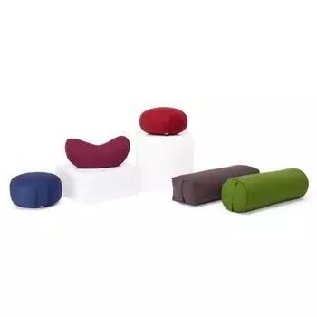 Подушка для медитации Rondo ECO натуральная, палочка цветок жизни, КАПОК BODHI, бежевый