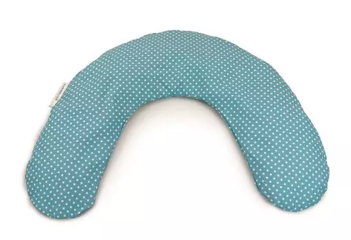 Подушка для недоношенных Theraline 100 x 15 см, горошек, бирюзовый