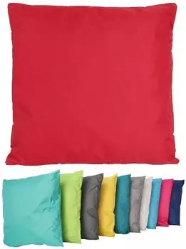 Подушка для отдыха на открытом воздухе, декоративная подушка 45x45 см с наполнителем, водонепроницаемая подушка для сиденья, садовый стул, эффект лотоса, цвет: оранжевый Coen Bakker, красный