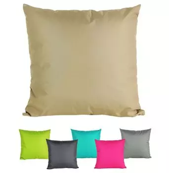 Подушка для отдыха на открытом воздухе JACK 50x50 см, декоративная подушка с наполнителем размера XXL, водоотталкивающая подушка для сиденья, садовый стул с эффектом лотоса, цвет: серо-коричневый